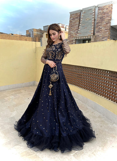 Zohera blue Wedding wear