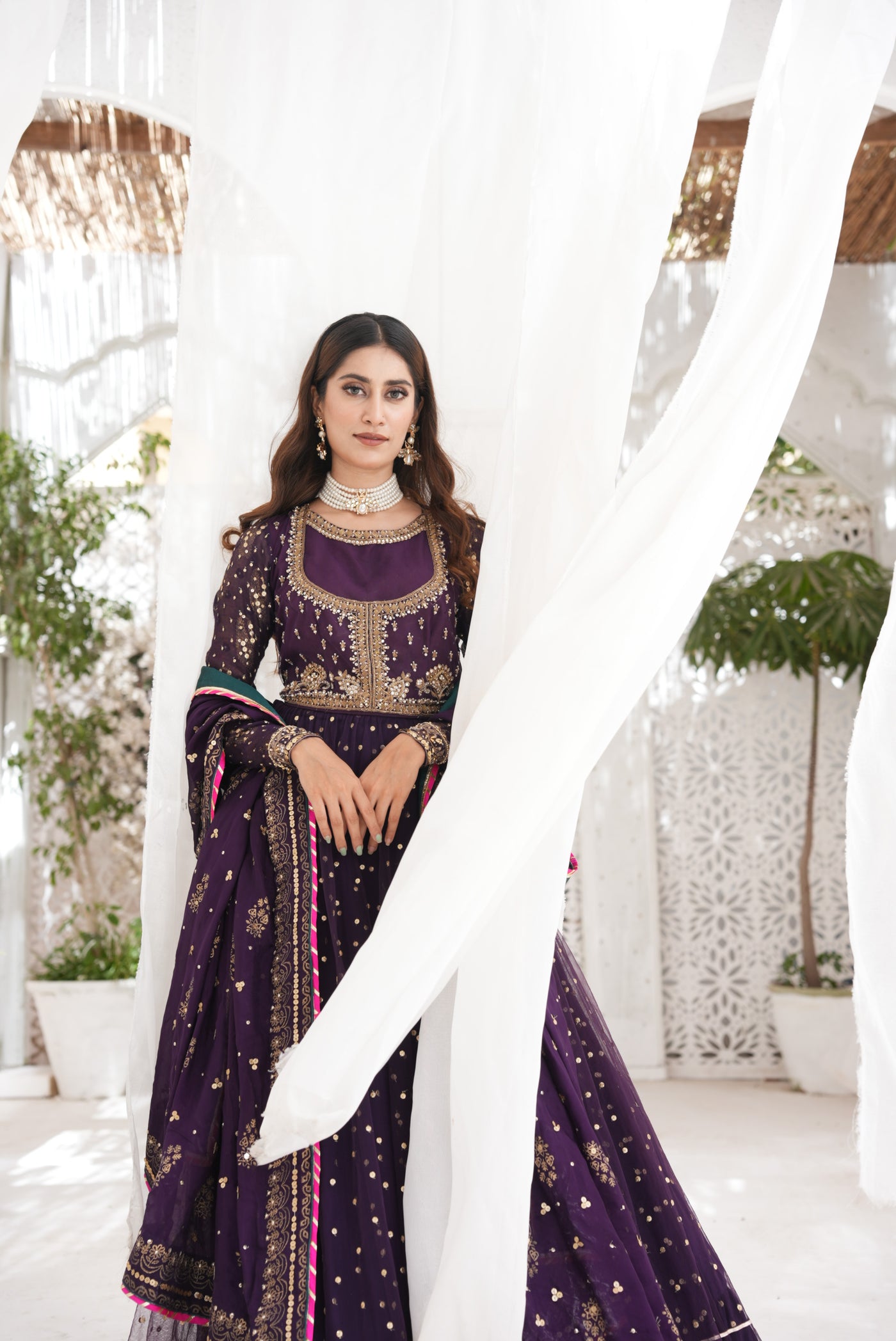 Alvina Purple Wedding Wear