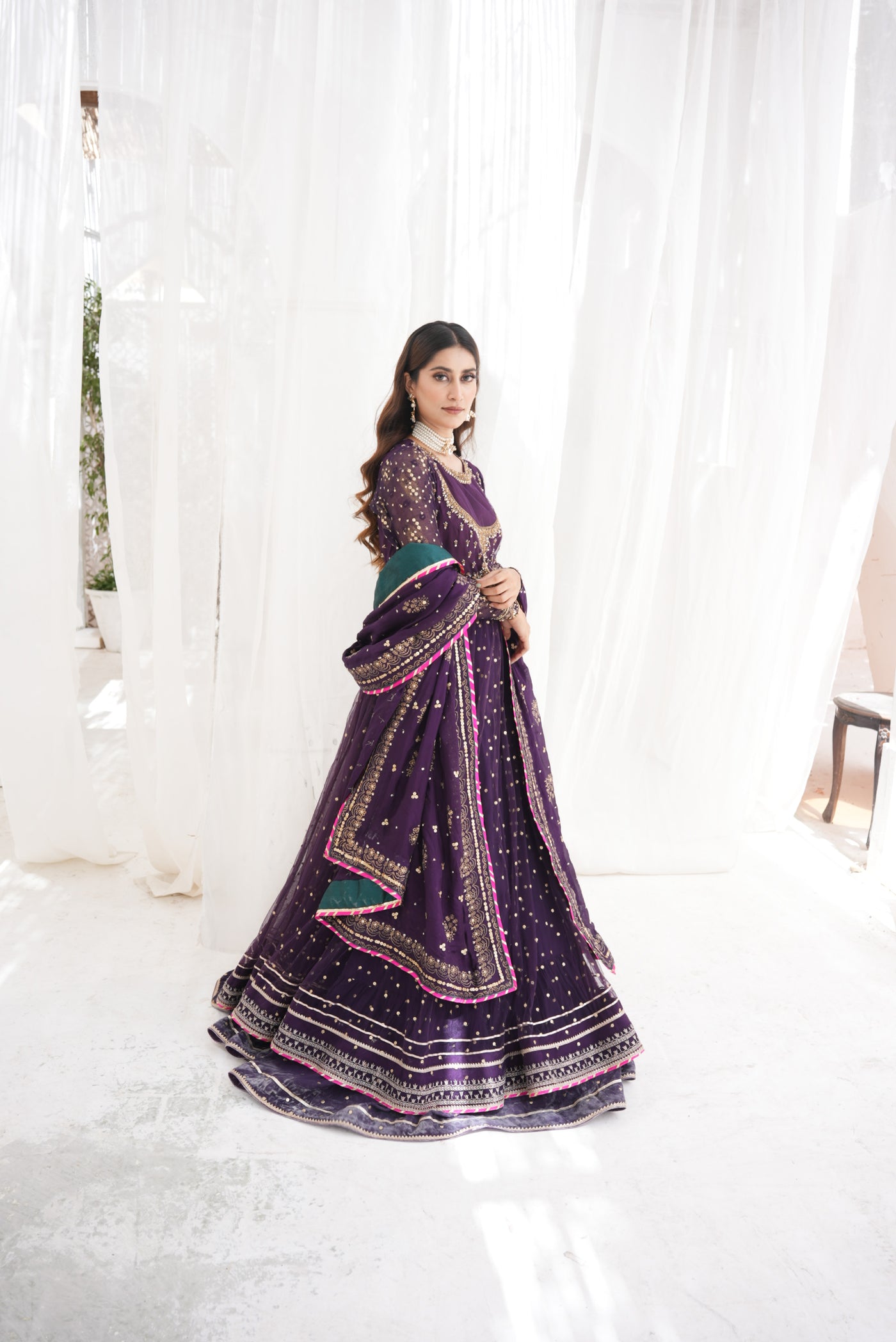 Alvina Purple Wedding Wear