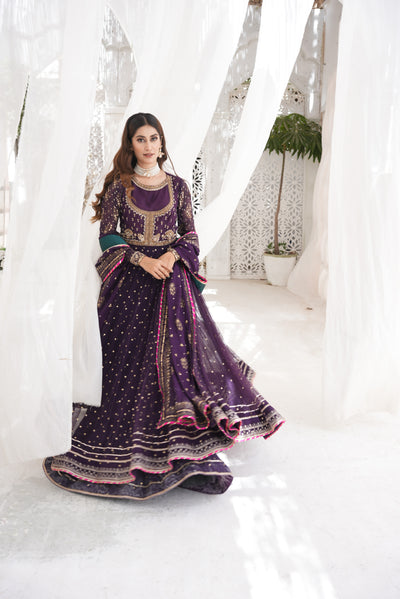 Alvina Purple Wedding Wear