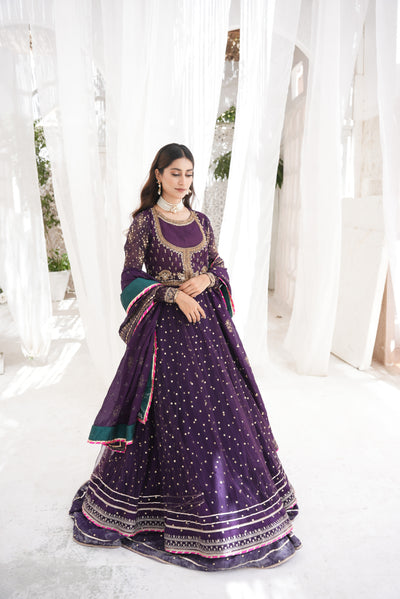 Alvina Purple Wedding Wear