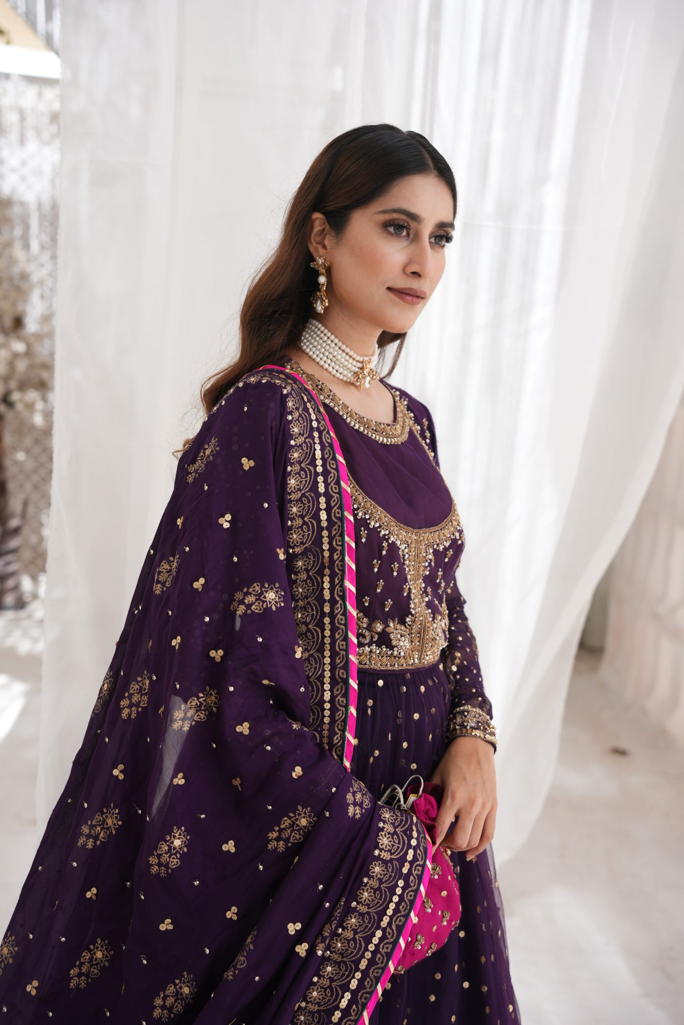 Alvina Purple Wedding Wear