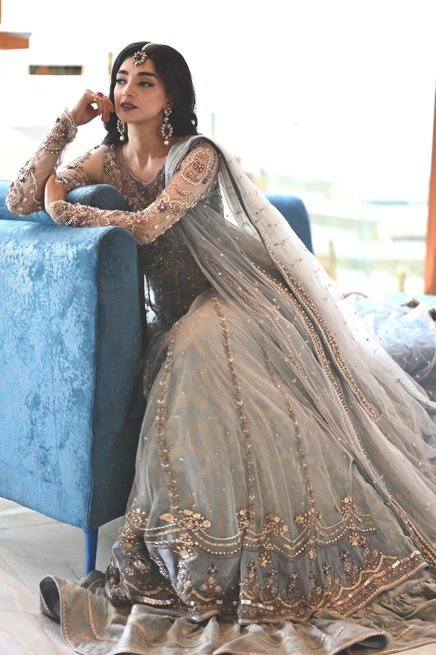 Aleema Ice Blue Bridal