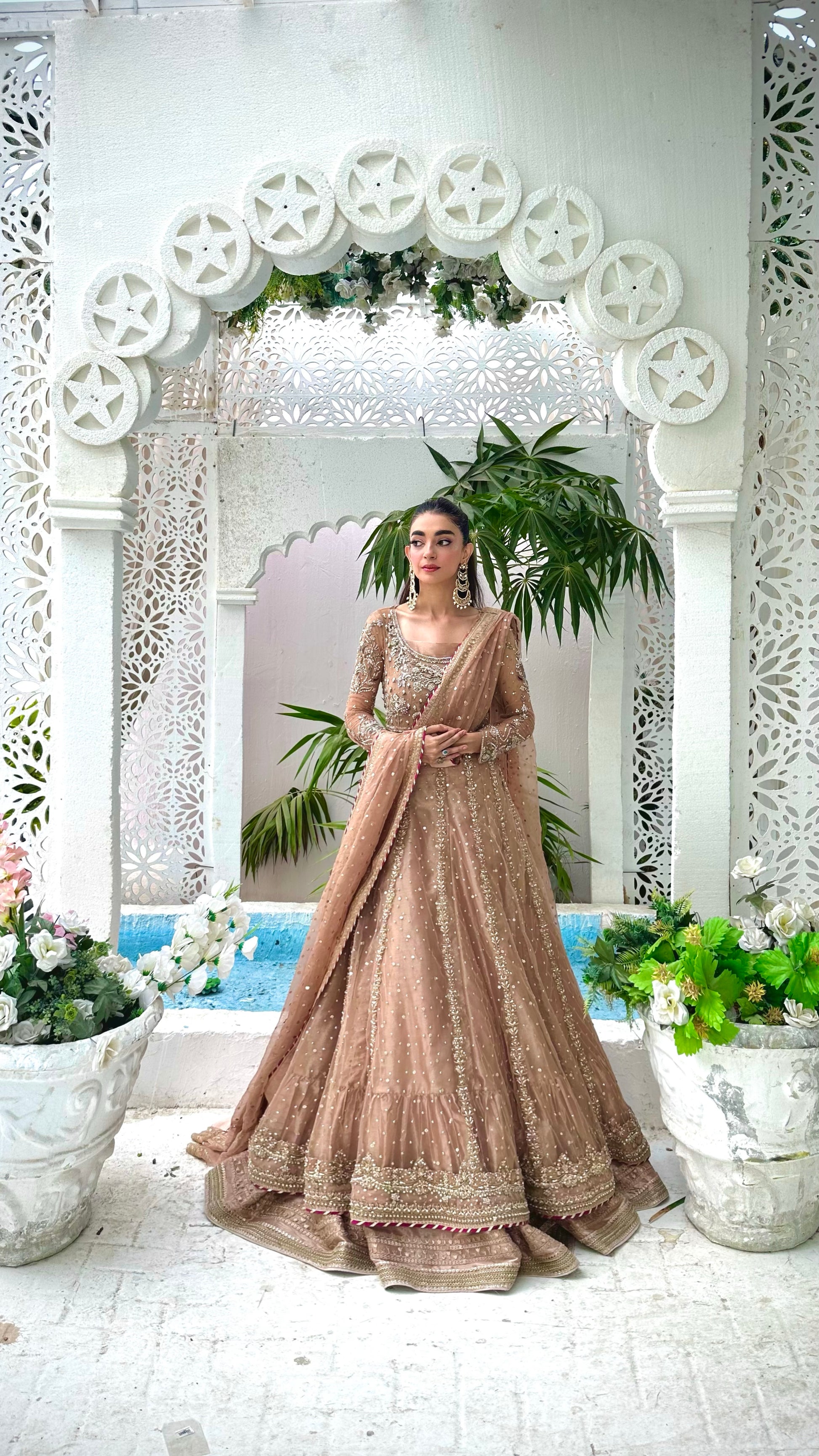 Noor Rose Gold Bridal Rabail Khan studio Noor Rose Gold Bridal Rabail Khan studio