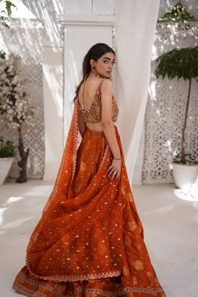 Amaara Rust wedding wear